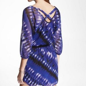 Express Printed Chiffon Dress Size Large